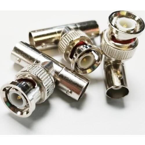 NCHTEK BNC T Adapter Splitter Connector Coupler ,BNC 1 Male to 2 Female , 10pcs, Free shipping