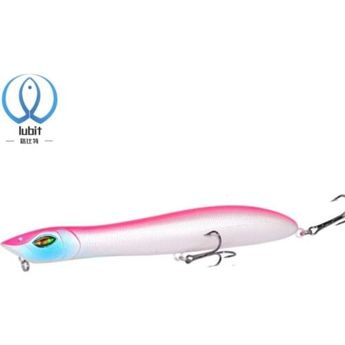 Lubit fishing lure 2021 Snakehead 140mm 26g Popper Lure Top Water Sea Fishing Baits for Pesca Bass Pike Fishing Tackle WTD