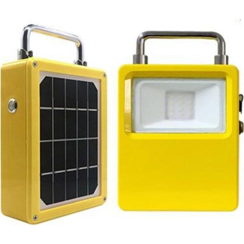 SZYOUMY LED Solar Light Mini Floodlights Rechargeable Emergency LED Light with Backup Power Bank Function Solar Work Light