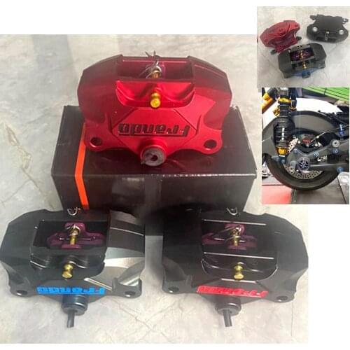 Universal 84mm Mount CNC Motorcycle Scooters Rear Brake Caliper 34mm *2Piston For Honda Yamaha Kawasaki Suzuki Ducati Modified