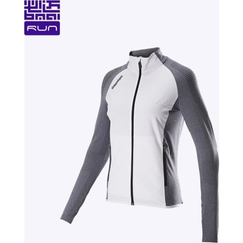 BMAI Windproof Running Female Jacket Windbreakers Workout Outerwear Gym Sweatshirt Winter Fitness Sport Jackets for Women 2021
