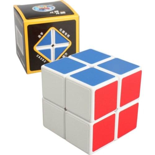 Magic 2 X 2 Scrub Speed Cube Puzzle Twisted Toy 5cm White Child Primary Learning Toy Functional