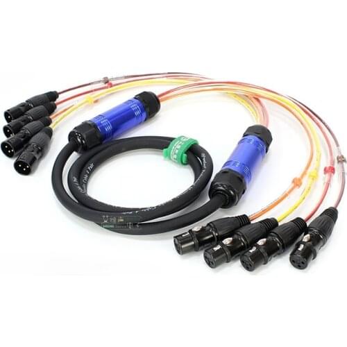 1Pcs Taiwan SREXACT multi-channel audio and video cable line concert band signal extension cable 4 XLR balanced