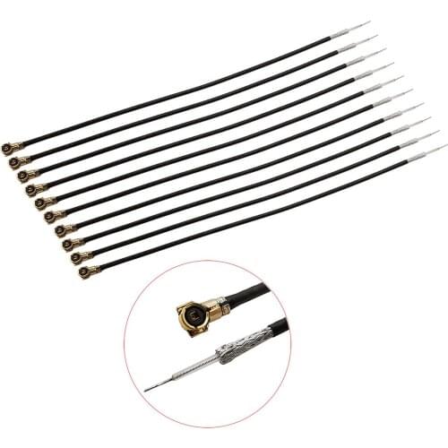 10Pcs/Lot Hot Sale 4 IPX 0.81mm Single Head Solder Extension Pigtail Jumper Cable Connector for PCI WIFI Card wireless Router