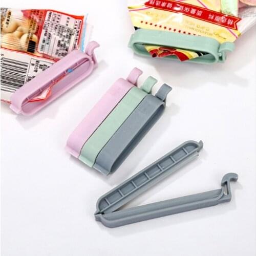 12Pcs/set Plastic Bag Sealer Snack Fresh Food Storage Bag Clips Household Kitchen Tool accessories Mini Vacuum Sealing Clamp