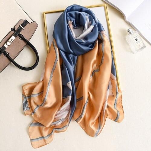 2021 Luxury Brand Silk Scarves Autumn Winter Lady Popular New Style Print Cotton Scarf Women Sunscreen Shawl Fashion Headscarf