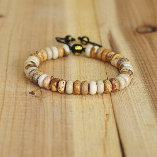 4*8mm Women Men Bracelet Disc Shape Onyx Stone Beads Friendship Bracelets Strand Charm Chakra Handmade Jewelry Gifts