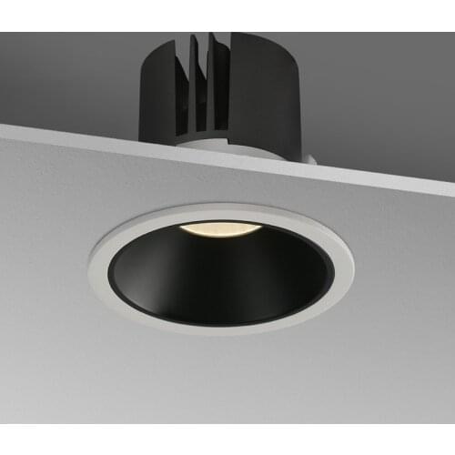 Aisilan 4 Inch Dimmable LED Downlight Anti-Glare Flicker-Free Recessed Ceiling Light 15W for Living Room Hotel Mall Bedroom