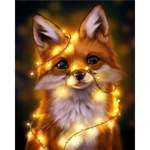 Diamond Painting DIY5d Fox Full Diamond Living Room Living Room Decoration Painting Diamond Decoration Painting