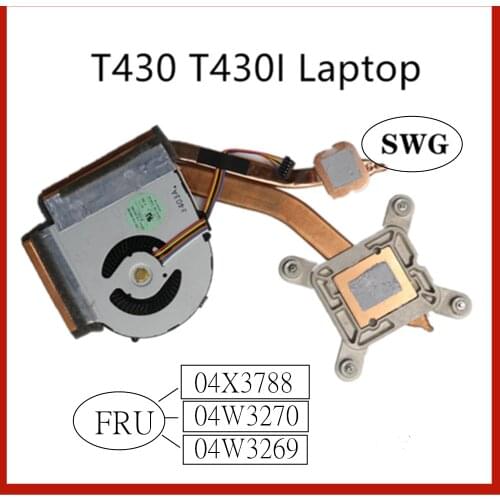 For Lenovo Thinkpad T430 T430i SWG Discrete Graphics CPU Cooler Cooling Fan Heatsink FRU 04X3788 04W3270 04W3269