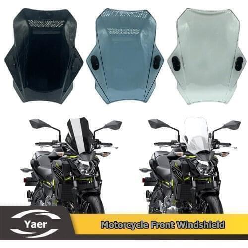 For YAMAHA MT09 MT07 R1 R3 YS250 K 1600 GTL xl600v vfr 80 R1200RS CBF500 GN125-2F Motorcycle Windscreen Windshield Universal