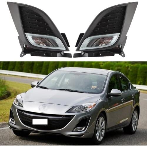 For Mazda 3 2010-2013 Halogen DRL Daytime Running Light Front Bumper Lamp
