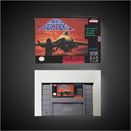 Aero Fighters - USA Version Action Game Card with Retail Box