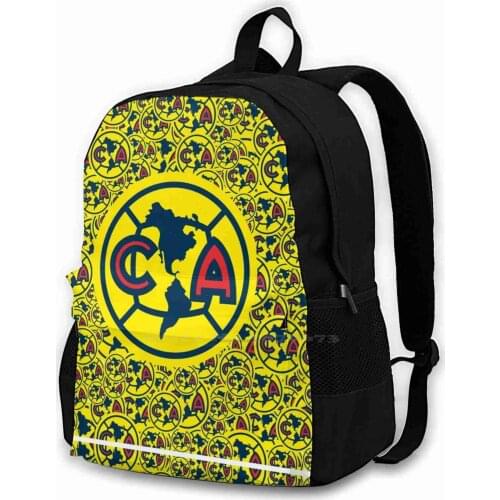 Club América Mexican Pattern 1959 Mexico City Mexico Texture Fashion Travel Laptop School Backpack Bag Club América America