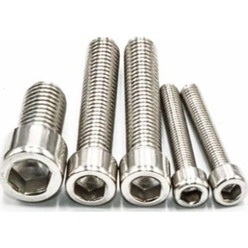 M8 M10 M12 201 Stainless Steel Screws Allen Hex Socket Head Screw Bolt Fastener