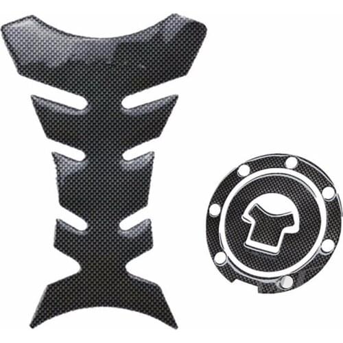 Motorbike Carbon Fiber Racing Fuel Gas Cap Cover Tank Protector Pad Sticker For Honda CBR 600 F2/F3/F4/F4i RVF VFR CB400 CB1300