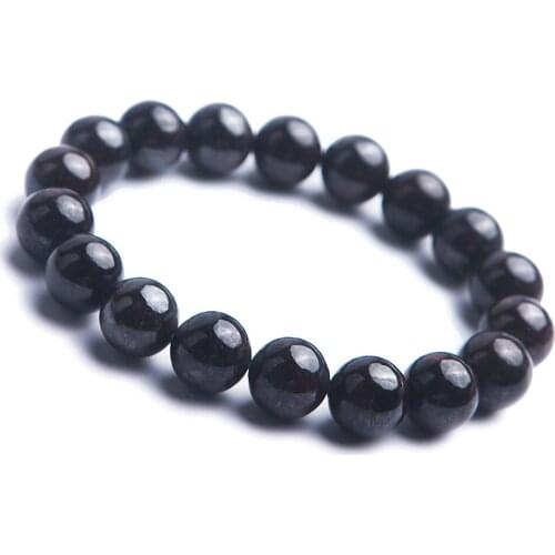 Genuine Natural Sugilite Round Crystal Purple Stone Beads Women Lady Charm Stretch Bracelet 12mm