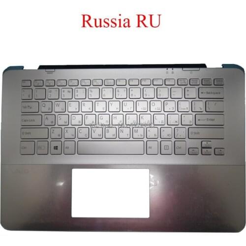 Laptop Palmrest Backlit RU HU GK PO SL BG keyboard For SONY For VAIO SVF14A SVF14A15ST SVF14A1C5E SVF14A1M2E SVF14A1S9R
