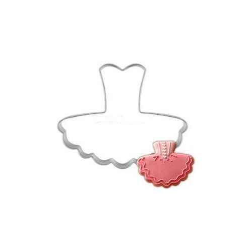 New Cookie Cutter Metal Ballet Dress Cookie Cuttter Biscuit Mold Girl Favorite E421