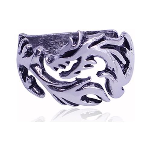 Fashion New Retro Chinese Dragon Hollow Ring Alloy Material Men And Women Can Wear Jewelry Selection Direct Sales