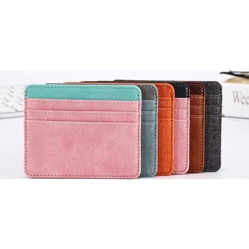 New Card Holder Slim Bank Credit Card ID Cards Coin Pouch Case Bag Wallet Organizer Women Men Thin Business Card Wallet