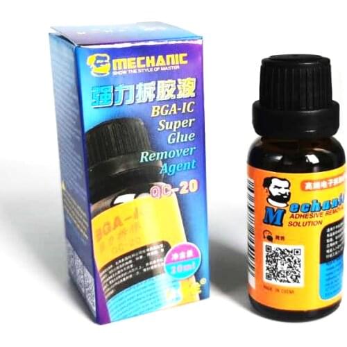 New MECHANIC BGA IC Demolition Glue Cleaner 20ml Phone Adhesive Remove Liquid For Motherboard PCB Circuit Board Clean Liquid