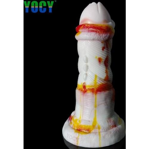 YOCY Huge Alien Fantasy Dildo Suction Cup Anal Butt Plug Flower Ass Massager Silicone Sex Toy For Women Men Masturbater