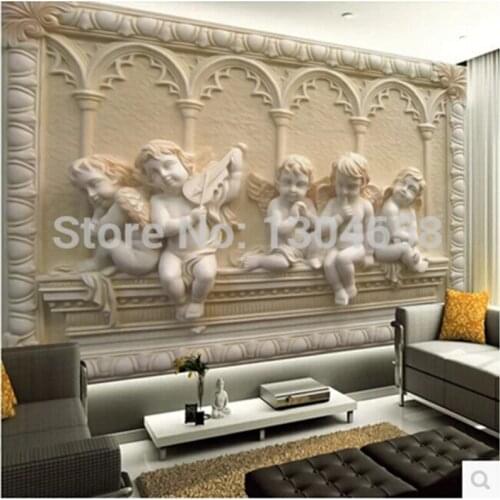 Custom home decoration wallpaper ,angel,3D stereoscopic wallpaper for the living room sofa bedroom wall paper Papel de parede