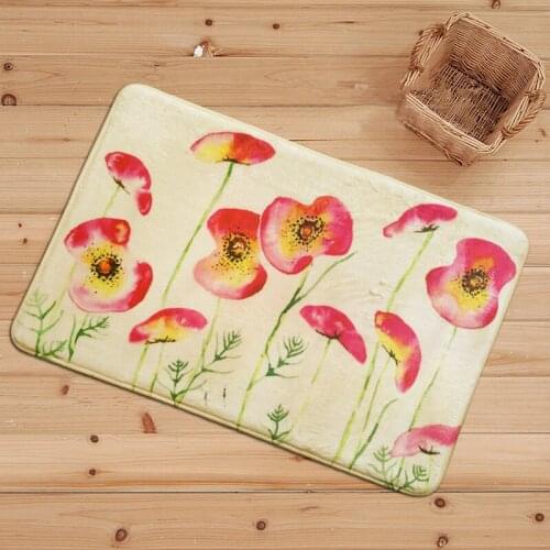 Retro small fresh Entrance Carpet European Pastoral style Print Rugs Bathroom Anti-slip Tapete door mat Household Decor Carpet