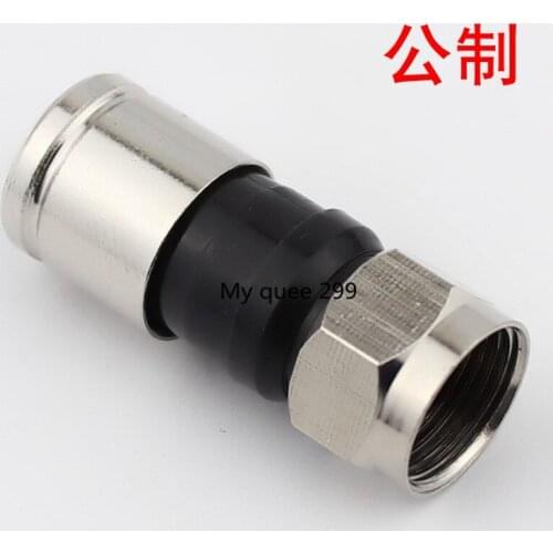 Special f head cable TV joint f head metric sywv75-5 universal squeeze joint f head extruding type