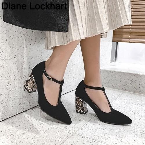 Snake Pattern Pointed Toe Pumps Women Sexy Thin High Heels Ladies Shoes OL Shallow Heels Brand Luxury Womens Pumps Mary Janes