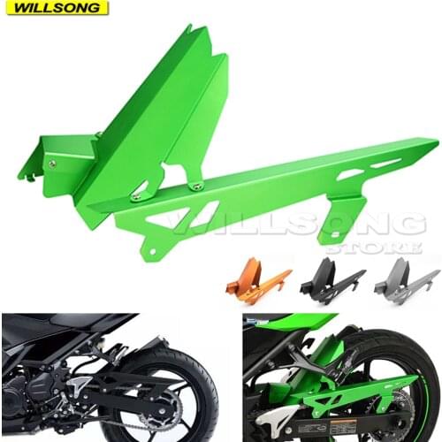 Chain Guard Cover Protector Rear Fender Mudguard Kit For KAWASAKI NINJA 250/400 Z400 2018 2019 2020 Motorcycle Accessories