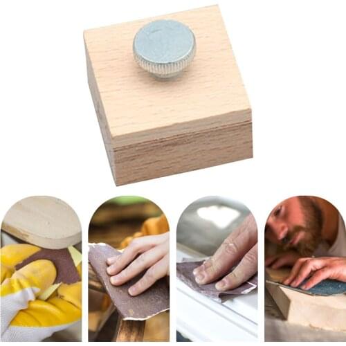 Stainless Steel Hand-Polished Sandpaper Clip Clamp Block Edge Banding Polished Wooden Leather Friction-Resistant Household Tools