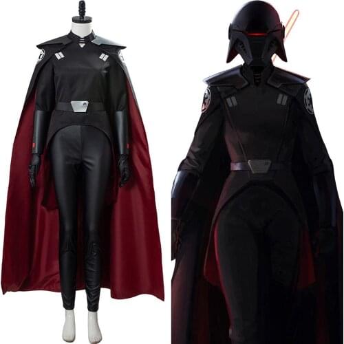 Star Jedi: Fallen Order Cosplay The Second Sister Costume Office Uniform Cloak Adult Halloween Carnival Costume Men Women