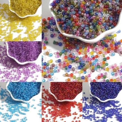 150-1000 pcs 2/3/4mm Color Plating Series MultiColor Small Czech Glass Beads Crystal Beads Round Beads For DIY Jewelry Making