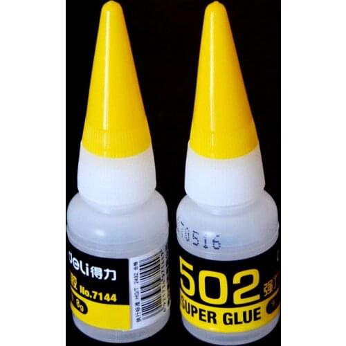 2Pcs 8g 502 Super Glue Instant Quick-drying Cyanoacrylate Adhesive Strong Bond Fast Leather Rubber Metal Office Supplies