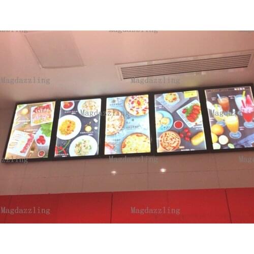 8PCS Ultra Slim Magnetic Aluminum Frame LED Edgelit Menu Light Boxes A2 Restaurant Shop Signage
