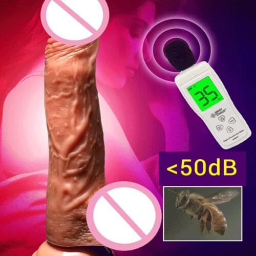 Wireless Remote liquid Silicone Realistic Dildo Heating Automatic Telescopic Vibrator Big Dildo Masturbator Sex Toys For Women