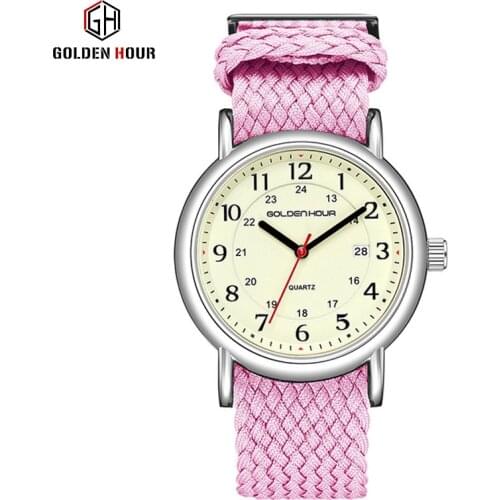 GOLDENHOUR GH131 Watch Korean Couple Watches Version of the Simple Styleexplosive Casual Thin Quartz Watch Waterproof Watch