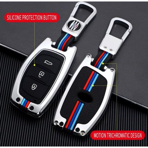 Zinc Alloy For Hyundai Tucson Sonata Elantra 3 Button Remote Smart Key Skin Case Cover Key Covers