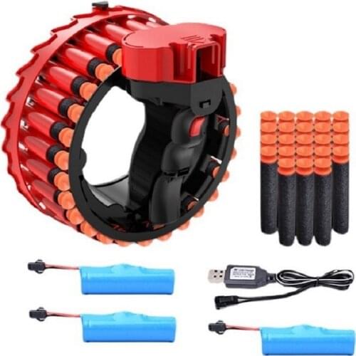 D-DART Kids Gun toys Electric Bracelet soft Bullet Gun Burst Shooting Game sponge soft bullet Weapon foam Dart