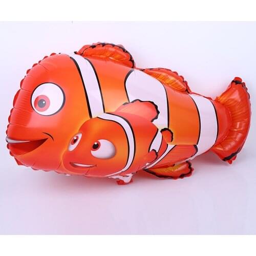 1pcs Nemo Clown Fish Animal foil Balloons For Birthday Party Children Toys Clownfish Aluminium Foil Balloon party supplies