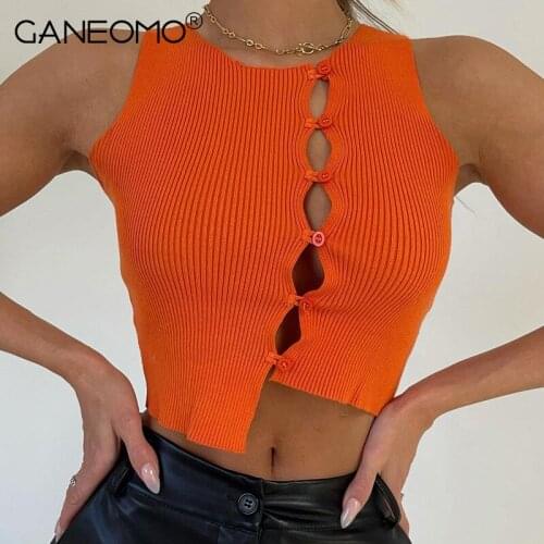 Женские трикотажные майки GANEOMO China At AliExpress