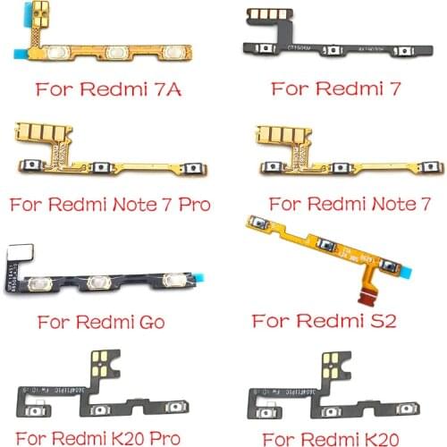 Volume Button Power Switch On Off Button Flex Cable For Xiaomi Mi A3 9 lite 9T Redmi Go 7 7A 8 8A 9 S2 Note 7 K20 9 9s Pro 9A