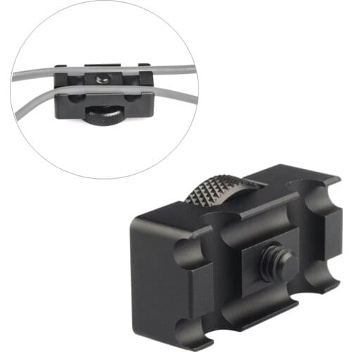 Tether DSLR Camera Digital USB Cable Lock Clip Clamp Protector Mount to Camera Tripod Quick Release Plate Tethering Cable