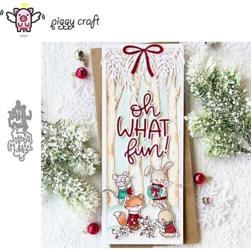 Piggy Craft metal cutting dies cut die mold Letter decoration Scrapbook paper craft knife mould blade punch stencils dies