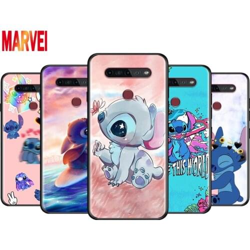 Disney Cute Stitch For LG K92 K42 K22 K71 K61 K51S K41S K30 K20 2019 Q60 V60 V50 S V40 V30 G8S G8 X ThinQ Soft Phone Case