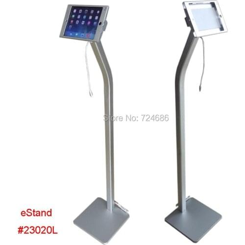 For mini iPad floor stand with charging cable display on shop hotel trade fair exhibition standing kiosk support advertising