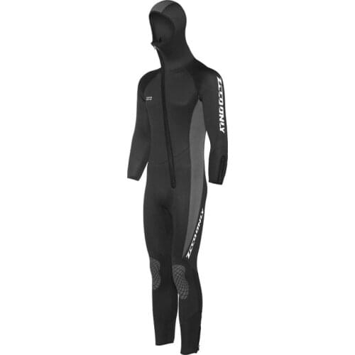 5MM Neoprene Hood Wetsuits For Men Scuba Dive Equipment Spearfishing Warm Winter Swim