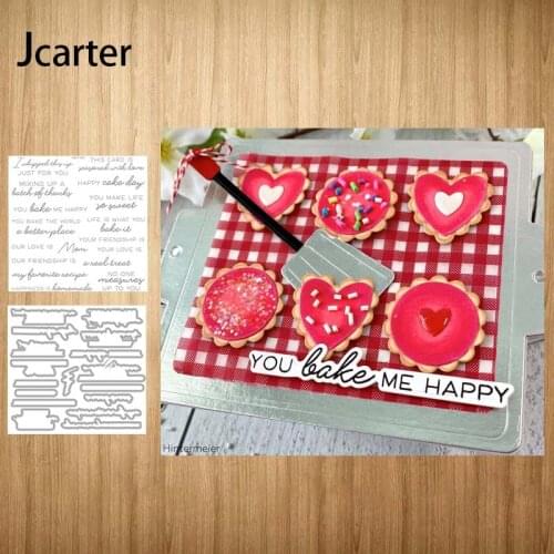 New Design Phrase Letters Frame Metal Cutting Dies and Clear Stamps Craft Stencil Scrapbooking Album Paper Make Template Decor